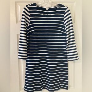 J. Crew Striped Knit Long Sleeve Dress